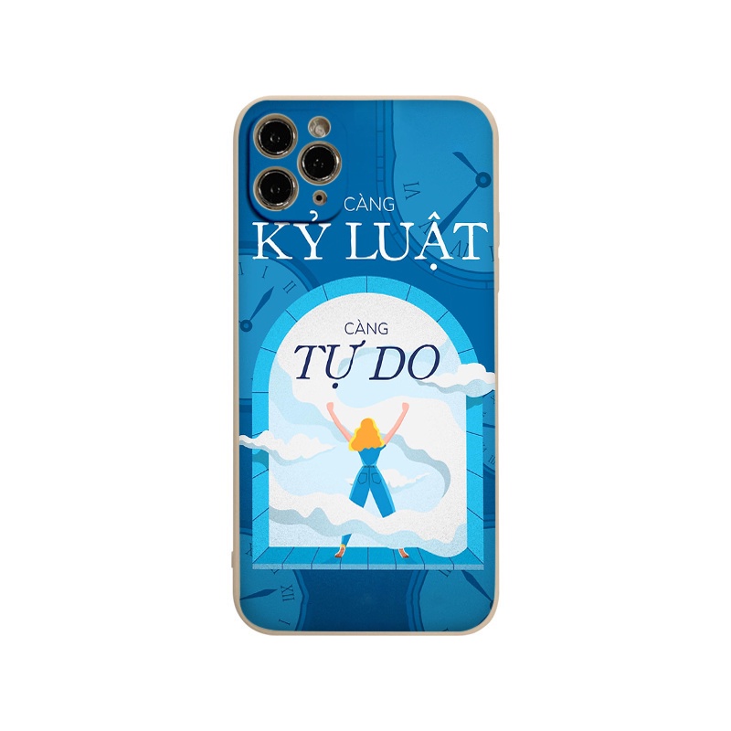 Ốp lưng iphone &quot;Càng kỷ luật càng tự do&quot; - Giúp xây dựng kỹ năng sống kỷ luật ốp cho iphone 6/7/8/Plus/11/12/13/promax