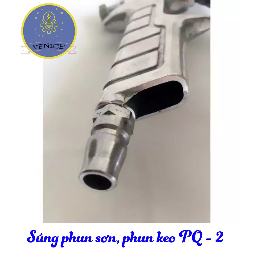 Súng phun sơn, phun keo PQ-2 - Dùng máy nén khí - Phân phối chính hãng - Bảo hành 12 tháng