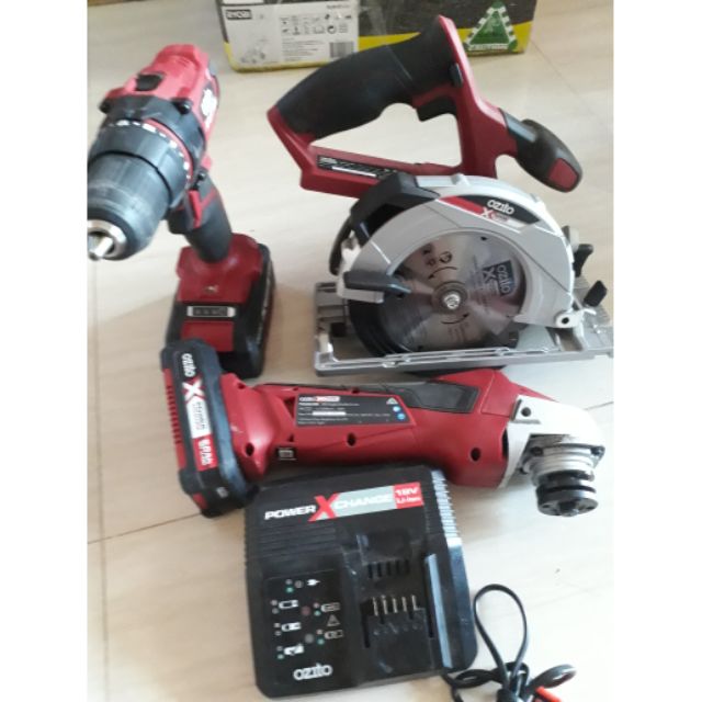 Combo 3 món khoan , máy mài , cưa đĩa ozito 18v Xpower ( Hàng Úc  )