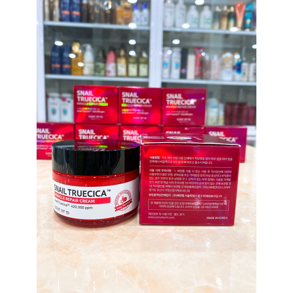 Kem Dưỡng Ốc Sên Phục Hồi Da Some By Mi Snail Truecica Miracle Repair Cream Hàn Quốc 60g