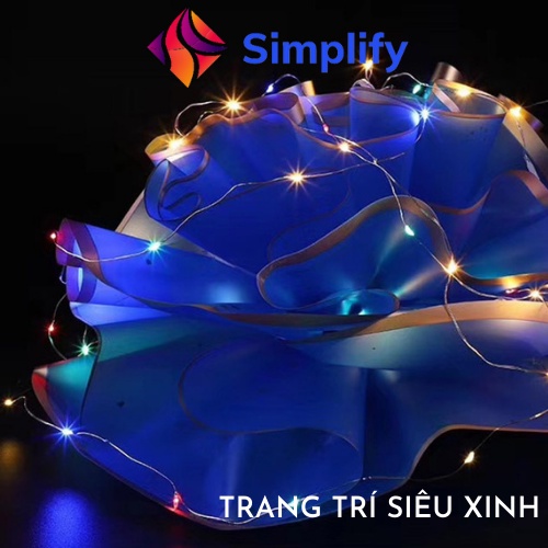 Dây đèn led trang trí Fairylight đom đóm có sẵn pin dài 1 mét, 2 mét – shop Simplify