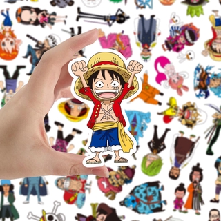 Bộ 48 Miếng Dán Hình One Piece Chống Thấm Nước Trang Trí Đa Năng