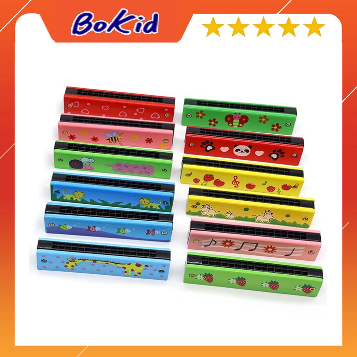 Kèn Harmonica Dành Cho Bé Làm Quen Âm Nhạc , Với Nhiều Màu Sắc Và Họa Tiết Bắt Mắt