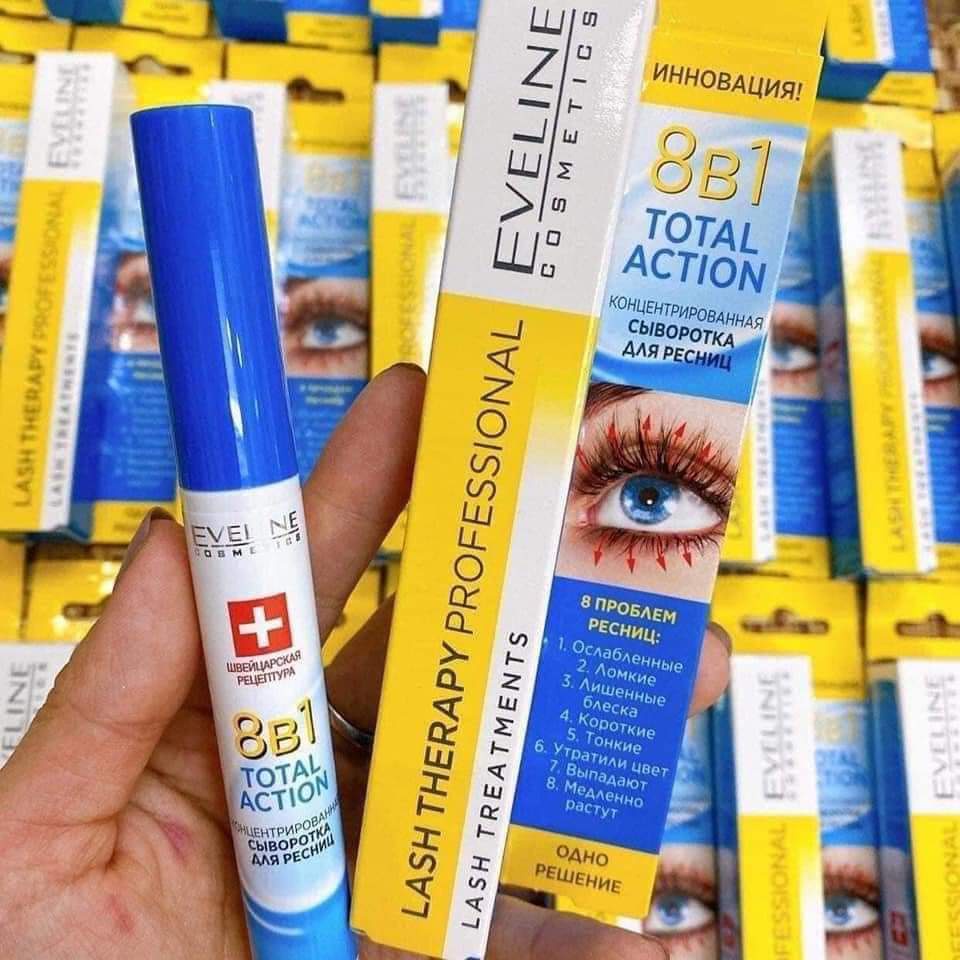 [Chính hãng] [Có sẵn] Huyết thanh Dưỡng mi Eveline 8in1 Total Action Lash Therapy professional | BigBuy360 - bigbuy360.vn