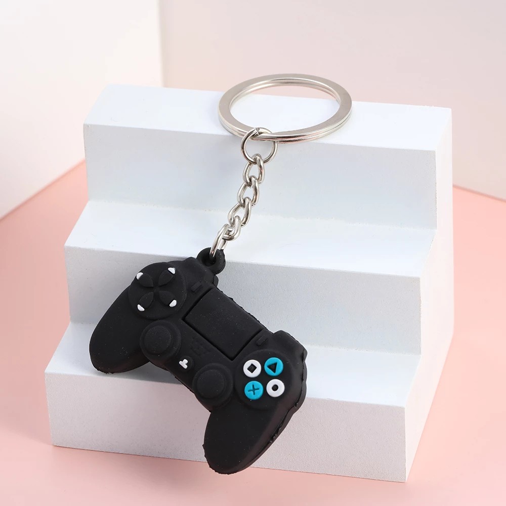 TAYLOR1 Creative Joystick KeyChain for Gift Video Game Handle Keyring Simulation Game Keychain Men and Women for Boyfriend Key Holder Trinket Bag Pendant Couple Key Chain Car Decoration Gamepad Keychain/Multicolor