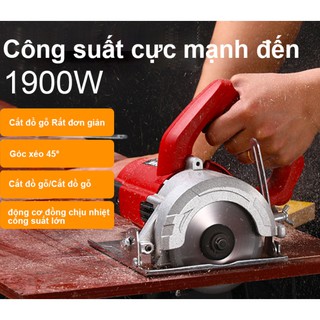 Máy cưa gỗ cầm tay, động cơ đồng chịu nhiệt công suất lớn 1900W - Home and Garden