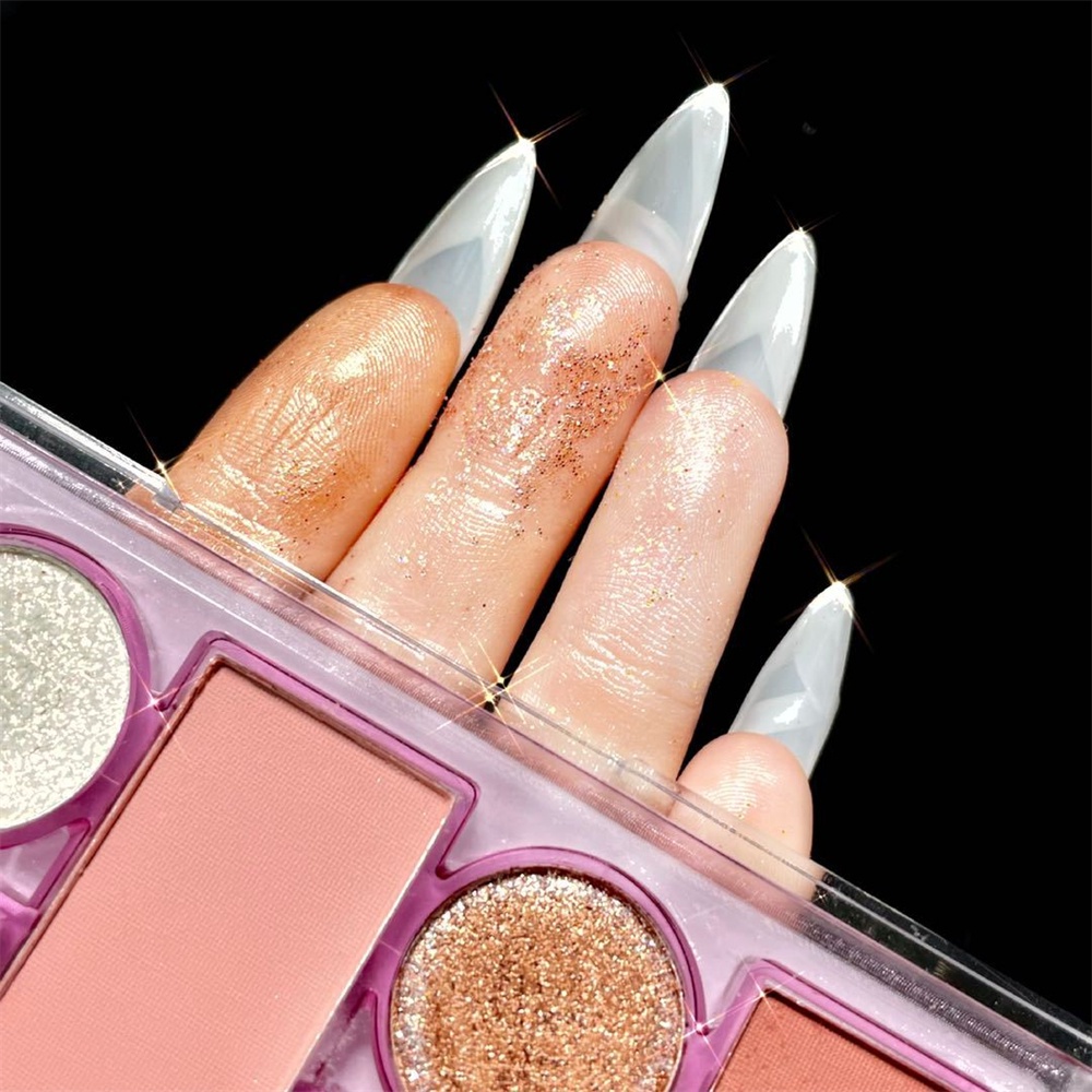 Bảng Phấn Mắt 9 / 12 Màu Lì Lấp Lánh Tông Đất Kháng Nước Kèm 20 Cọ Trang Điểm