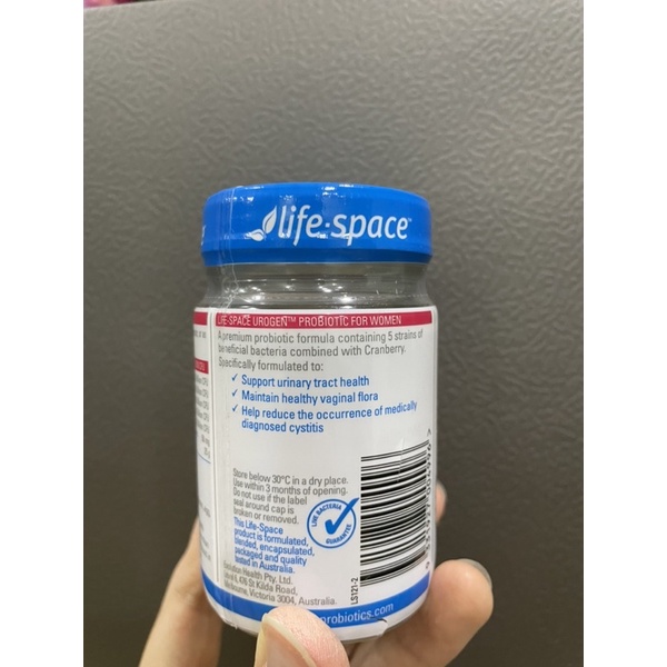 MEN VI SINH CHO PHỤ NỮ UROGEN PROBIOTIC LIFESPCE 40 VIÊN