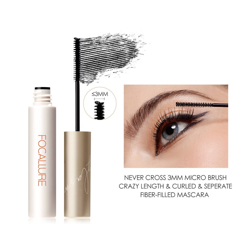 (Hàng Mới Về) Mascara Focallure Siêu Mịn Chống Thấm Nước Không Nhòe Màu Đen / Nâu Dày 3mm Chuyên Nghiệp Cho Nữ | BigBuy360 - bigbuy360.vn