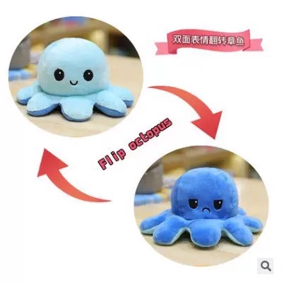 Thú Nhồi Bông Hình Bạch Tuộc Hai Mặt Lật Làm Quà Tặng Cho Bạn Trai / Bạn Gái