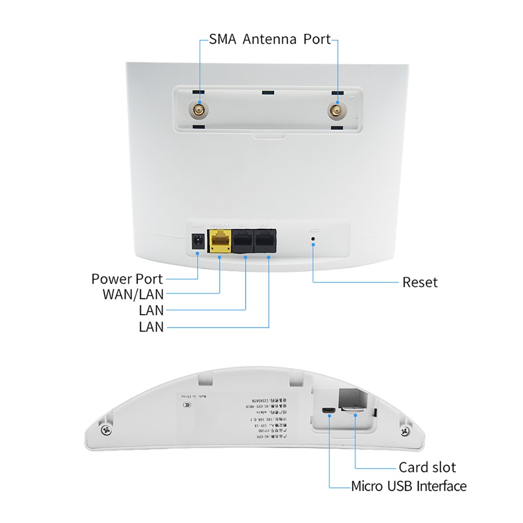 Modem Wifi 4G ZTE CP101 | 150Mbps | 32 user, 3 port LAN (đã kèm anten) | WebRaoVat - webraovat.net.vn