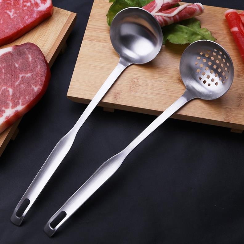 Môi múc canh inox mờ 304 Hàn Quốc