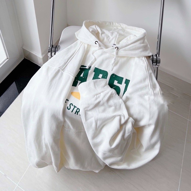 Áo Hoodie Chữ Ngực HARSII Form Rộng Tay Bồng, Áo Hoodie Unisex Form Rộng