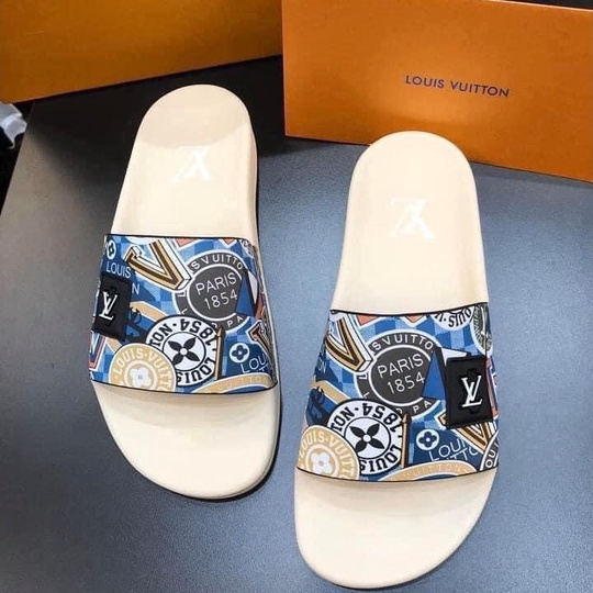 Dép lê quai ngang LV họa tiết fullbox size 38-43