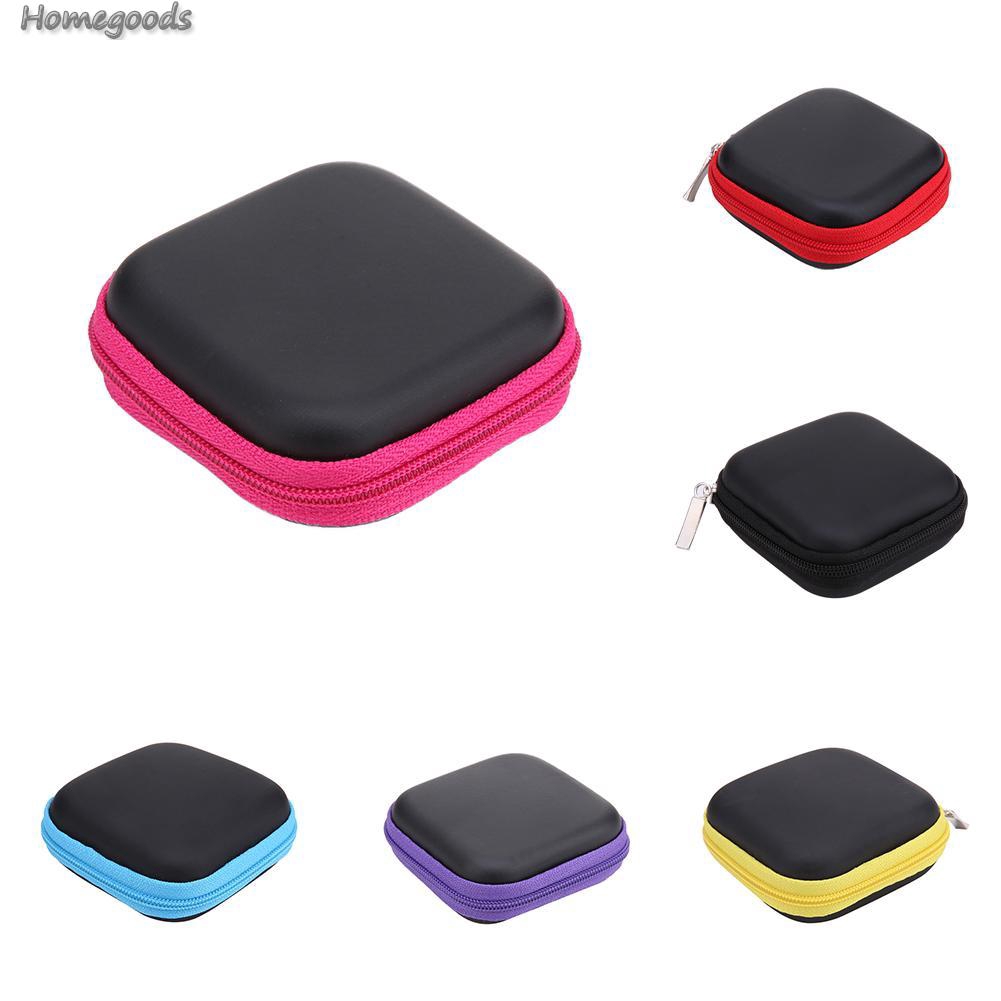 Good Shop❁New Mini Square EVA Case Headset Bluetooth Earphone Cable Storage Box