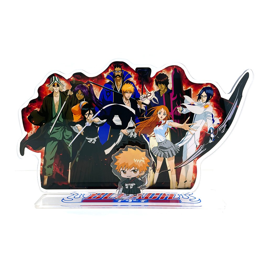 KÍCH THƯỚC LỚN Mô Hình Nhân Vật Ichigo Orihime Uryuu Yasutora Kisuke Yoruichi GM Acrylic Kem Đế Bánh