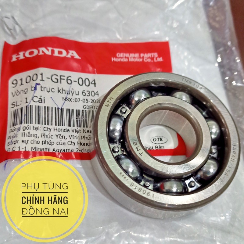 VÒNG BI TRỤC KHUỶU 6304 ZIN HONDA CHÍNH HÃNG HONDA