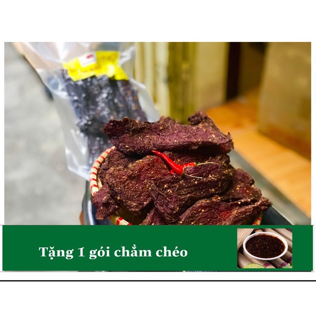 [TẶNG CHẲM CHÉO ƯỚT] 500g Thịt Lợn Gác Bếp Điện Biên Siêu Ngon- Hình Thật