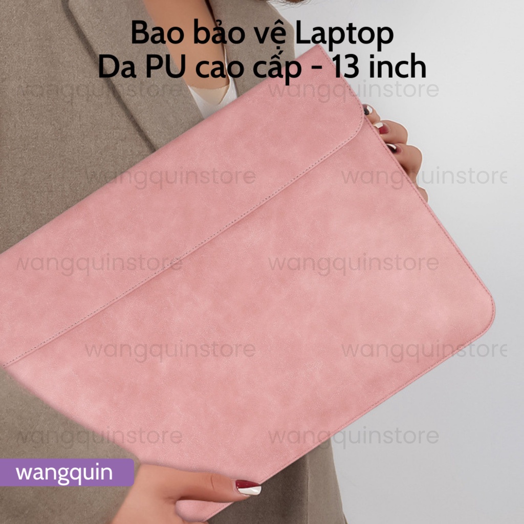HCM -  Túi đựng bảo vệ cho Macbook Air Pro Asus Acer 11.6&quot; / 13.3&quot; / 14&quot; Da PU cao cấp nhiều màu Bao Laptop
