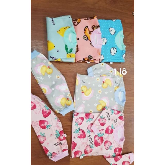 Combor bộ nỉ bông bé gái  nhỡ