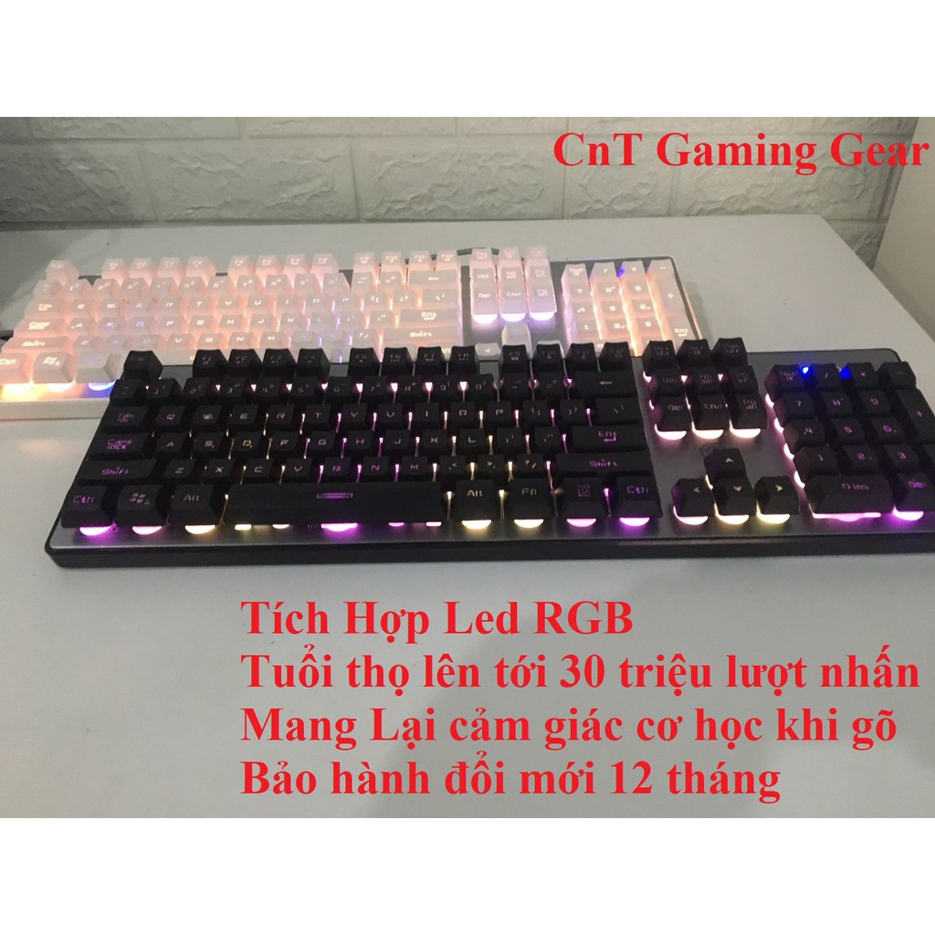 Bàn phím máy tính giả cơ led  RGB Q300 Hot 2019