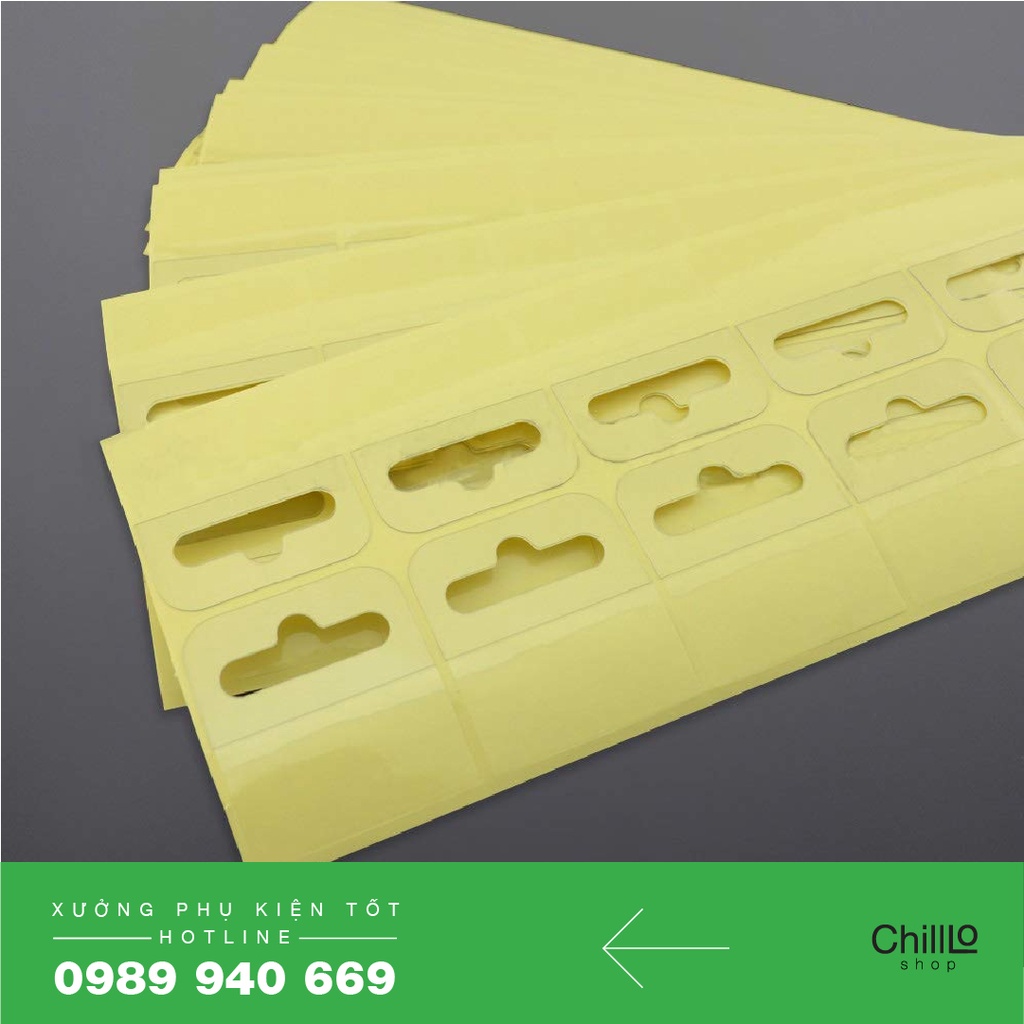 Miếng Dán Móc Treo Lỗ Tiêu Chuẩn Euro - Thẻ Treo Bằng Nhựa Trong Suốt Có Keo Dán Để Trưng Bày Bao Bì, Túi, Hộp Sản Phẩm