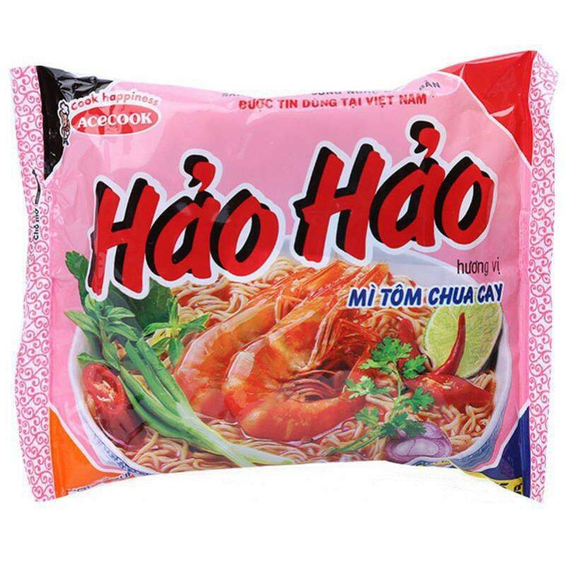 5 gói mì Hảo Hảo tôm chua cay 75g. SX 08/2023, HSD 01/2024