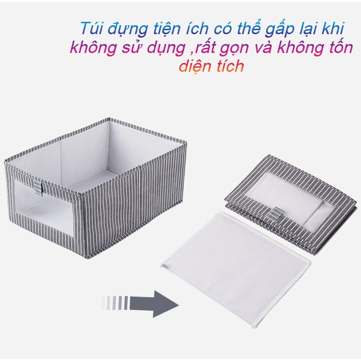 Hộp / khay đựng quần áo, đồ lót cao cấp phong cách Nhật Bản sắp xếp tủ quần áo thông minh tiết kiệm thời gian