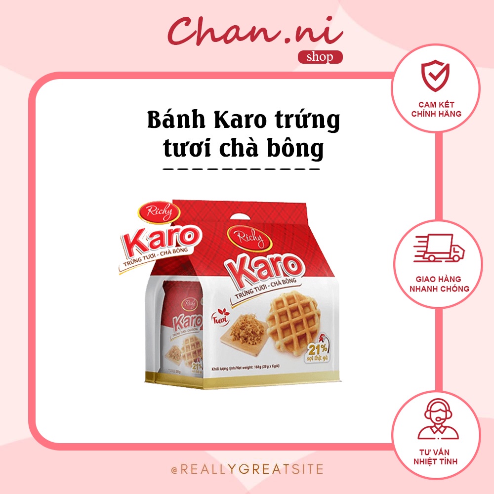 Bánh Karo trứng tươi - chà bông