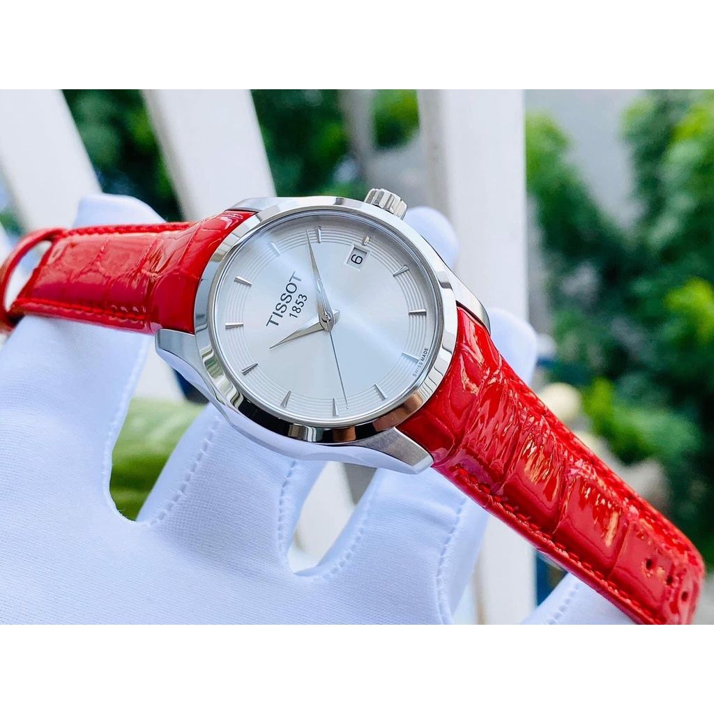 Đồng hồ nữ dây da Tissot Couturier T035.210.16.031.01