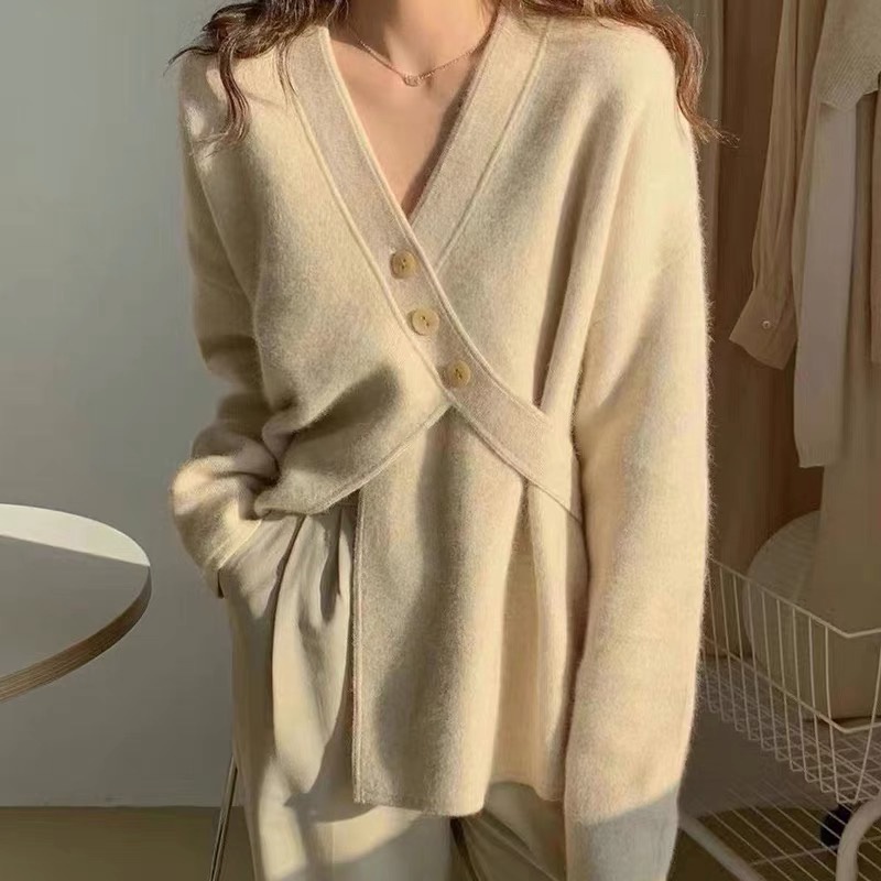Áo khoác cardigan SUXI phong cách Hàn Quốc thanh lịch dành cho nữ