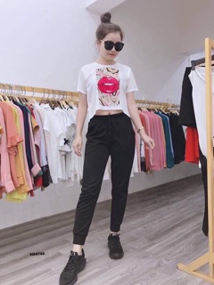 Quần baggy thun gân (KT)