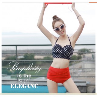 Đồ bơi bikini cạp cao trẻ trung