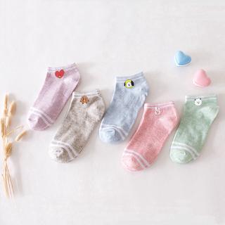 Vớ cotton cổ ngắn in hình bt21 trẻ trung unisex