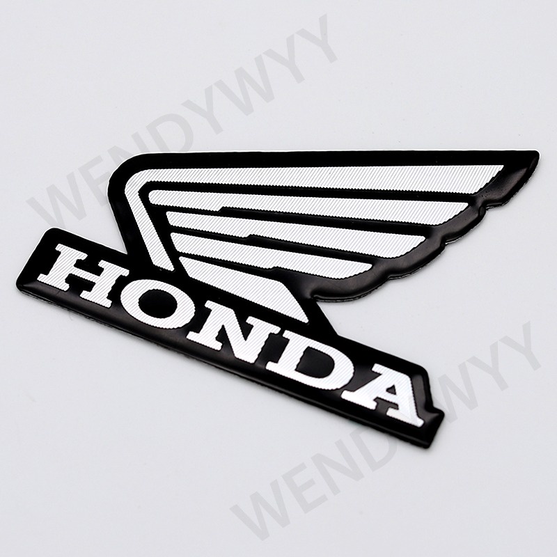 1 Cặp Cánh Kim Loại Chữ Nổi Trái Và Phải Dán Trang Trí Xe Máy Honda
