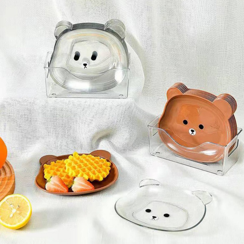 Đĩa Đựng Rác Để Bàn Họa Tiết Hoạt Hình Dễ Thương Sáng Tạo