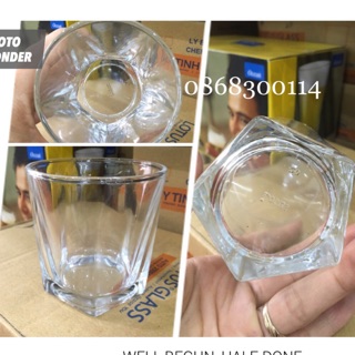 Ly thuỷ tinh 225ml( hộp 6 cốc)( dùng được nước sôi)