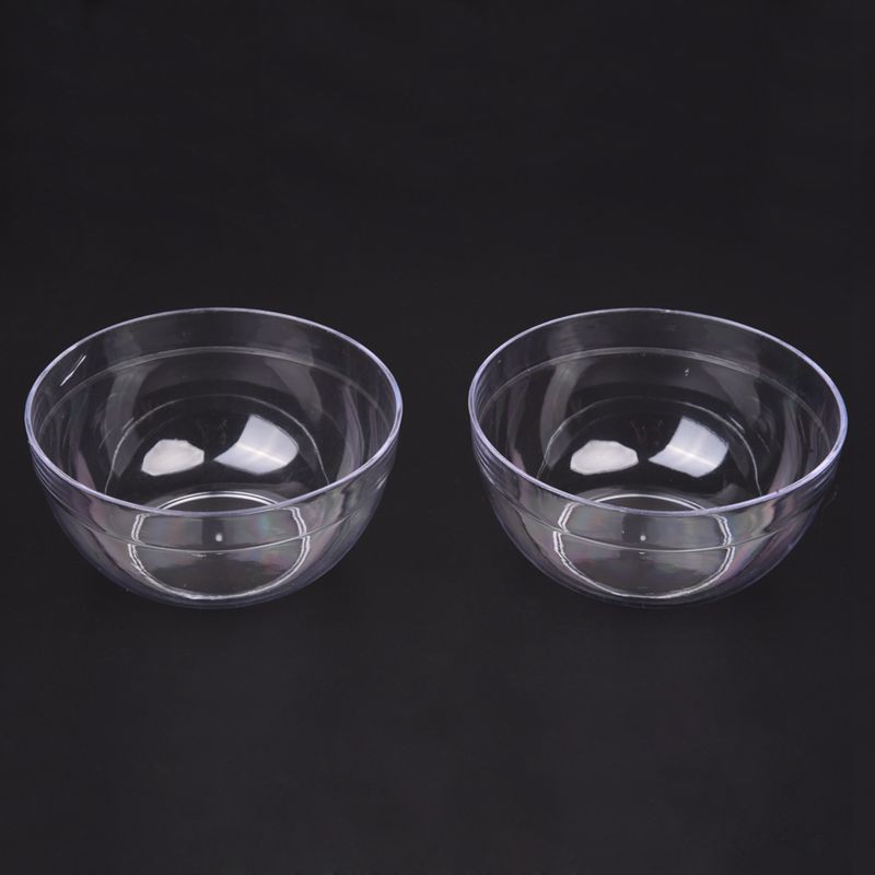 [Hàng mới về] 2 Bát nhựa trong suốt đựng mặt nạ thủ công 9cm x 4.5cm