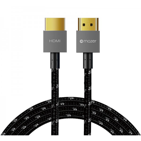 Dây Cáp Mazer Infinite Multimedia HDMI to HDMI 8K/60Hz 4K/120Hz 48G chuẩn HDMI2.1 Black Nylon Cable