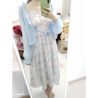 Cardigan voan xuyên thấu phói ren nhẹ nhàng