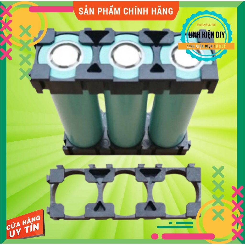 Set 6 đế giữ pin 18650 hàn cell pin bảo vệ pin