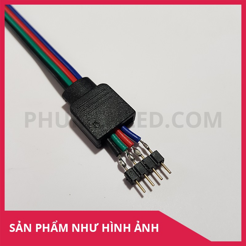 Dây nối led RGB, 1 đầu 4P, dài 15cm đầu đực | BigBuy360 - bigbuy360.vn