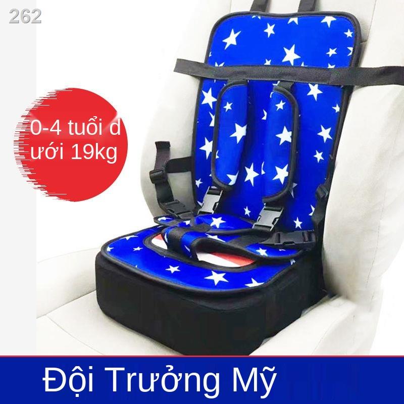 【Mới nhất】Ghế an toàn cho trẻ em với dây đeo xe hơi đơn giản ô tô di động bé 0-4 3-12 tuổi