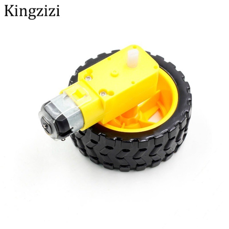 Bộ bánh xe TT và động cơ bánh răng 130 Arduino DC3V-6V dành cho xe hơi/robot thông minh