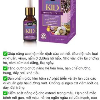 Tinh dầu tỏi tía PHYTO KID