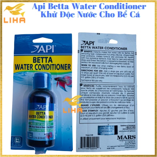 Api Betta Water Conditioner 50ml - Khử Độc Nước Cho Bể Cá