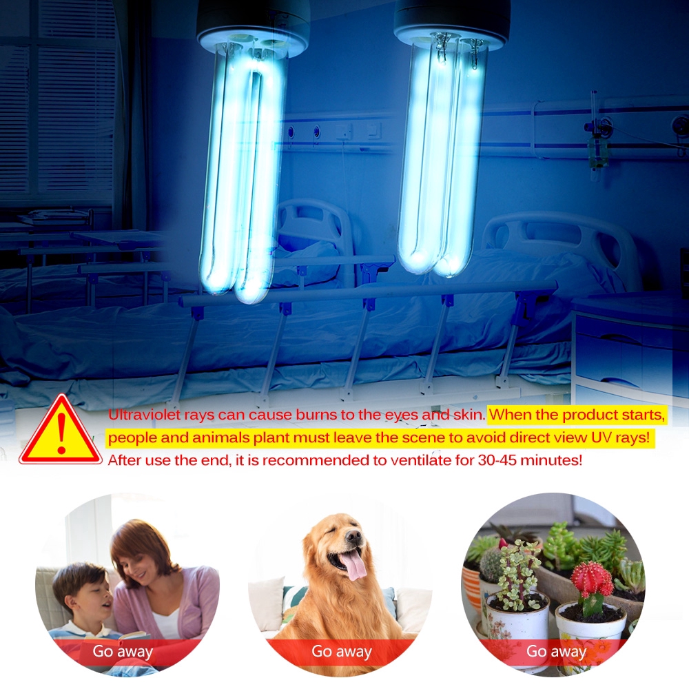 220V E27 Lamp Ultraviolet Bactericidal  Bulb Kill Dust Mite UVC Ozone double-sterilized UV Quartz Lamp