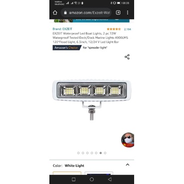 Đèn Pha Tàu Cano , Tàu Câu Led 12V Osram Chip Siêu Sáng