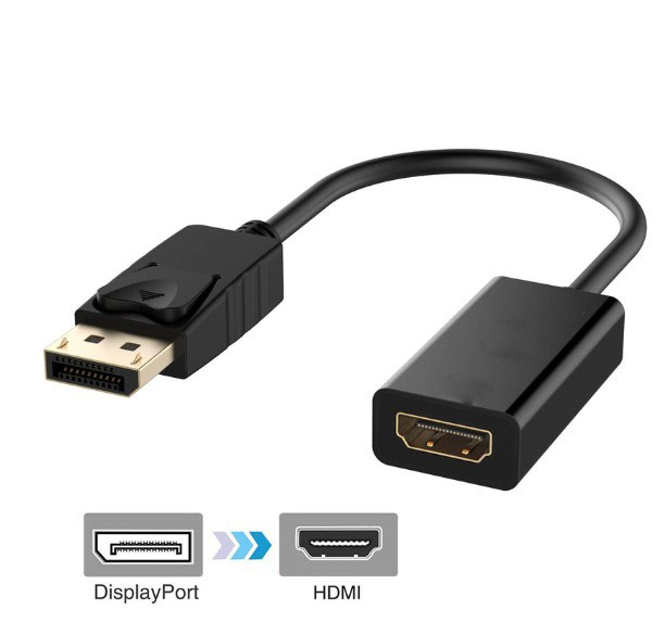 Dây cáp nối chuyển đổi công DP Displayport tới HDMI 1080P cho PC HP / DEL