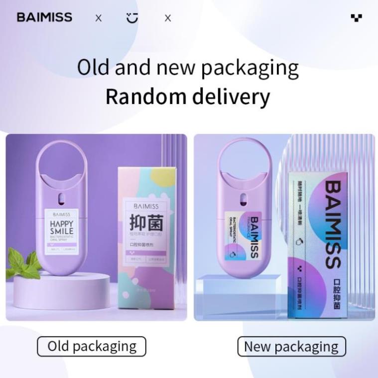 Chai xịt thơm miệng BAIMISS chống vi khuẩn